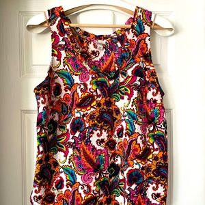 Brightly colored paisley tank
